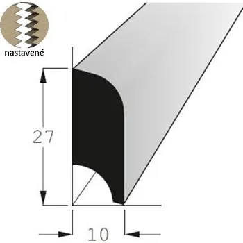 soklová lišta Podlahová lišta - P 2710 SM /200 nast.