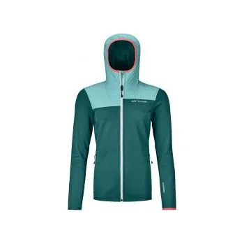 Dámská mikina Ortovox FLEECE PLUS HOODY W pacific green XL; Zelená mikina + DÁREK DLE VÝBĚRU!