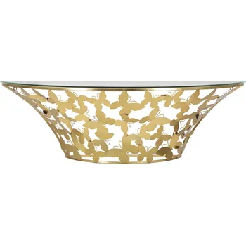 Toaletní stolek Mauro Ferretti Zlatý nástěnný konzolový stolek Kalmam, 120x40,5x37,2 cm