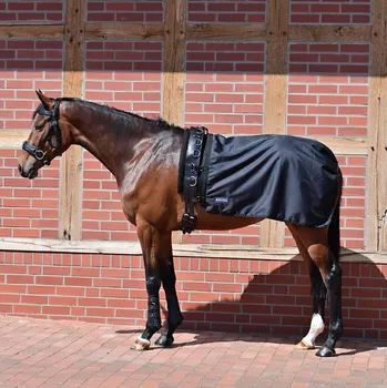 BUSSE Deka na lonžování Rain BUSSE, bederní, 50 g, černá 125 cm