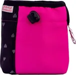 Pamlskovník softshell Splendor 15x15cm srdíčko-tmavě růžová