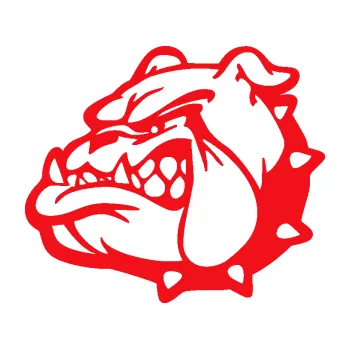 Polep vozidla SAMOLEPKA Pes 174 levá rozzuřený buldok (10 - červená) NA AUTO, NÁLEPKA, FÓLIE, POLEP, TUNING, VLASTNÍ TEXT, TISK, AUTOSAMOLEPKY.cz, POLEPY, OBRÁZEK, LOGO, SAMOLEPKY