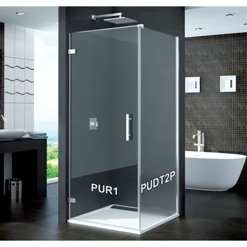 Sprchové dveře SanSwiss PUDT2P0801030 80 cm, chrom/mastercarré