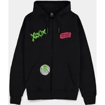 Pánská mikina Difuzed pánská mikina se zipem Xbox Core - L