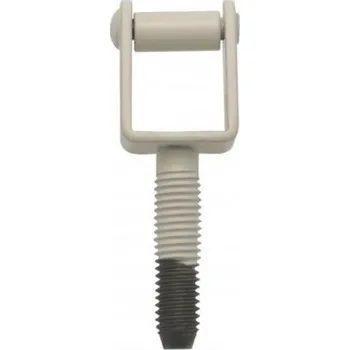 Dveřní kování Skoba okenní k zaš. M8x34,5 Bílý RAL9010