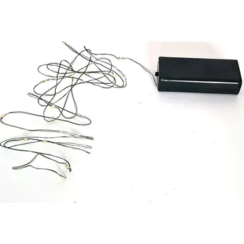 Vánoce VOR-BAT 2M-D ZEL - 2m dekorační, světelný vánoční řetěz na zeleném drátu, nap. na baterie 2x AA, svit bílá studená a bílá teplá Barva svitu: fialová