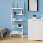 Deuba Žebříková schodová police bílá - 180cm