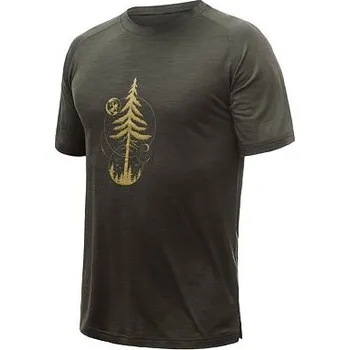 Pánské tričko SENSOR MERINO AIR PT EARTH pánské triko kr.rukáv olive green Velikost: S