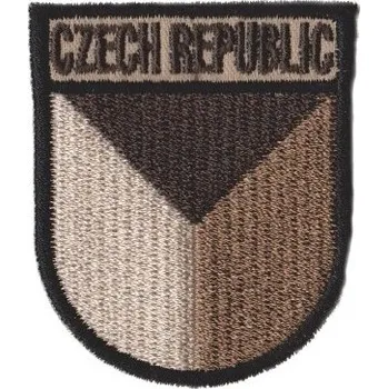 Nášivka NAVYS Nášivka AČR CZECH REPUBLIC česká vlajka pilot písková béžová pouštní suchý zip A-59sz