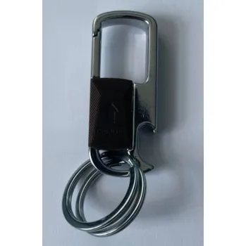 Přívěsek karabina kov obd.+2x kr.