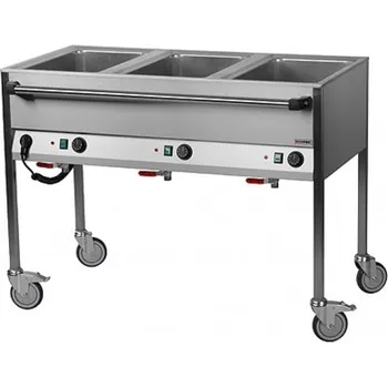 Mobilní vodní lázeň VLPD 3120 3xGN 1/1 RedFox - ovládání na delší straně Sleva 3520Kč