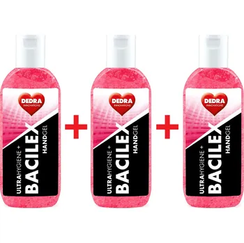 Péče o ruce SADA 2+1 ZDARMA čisticí gel na ruce pro ženy, 70 % alkoholu, BACILEX® ultraHYGIENE+