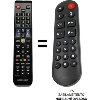 Samsung BN59-01198A náhradní dálkový ovladač pro seniory