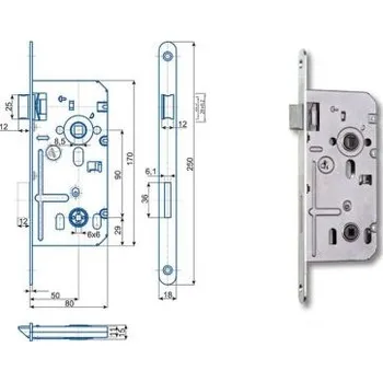 Zadl.zámek K352C P BZN