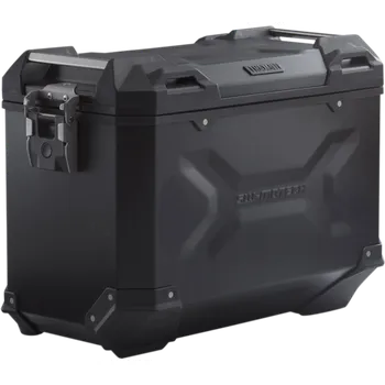 Zavazadlo na motocykl Boční motocyklový hliníkový kufr SW-MOTECH TRAX ADV SIDE CASES obsah 37 litrů, barva černá, montážní pozice levá, 1 kus (rozměry 49,0 x 23,0 x 37,0 cm )
