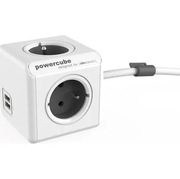 Napájecí kabel PowerCube Extended USB Grey 3m