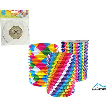 Svícen Lampión válec roztahovací 15 cm - mix barevný