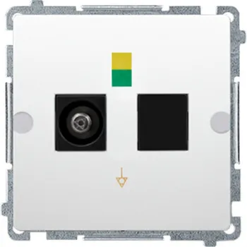 Elektrická zásuvka SIMON BMGEK1.01/11 ekvipotenciální zásuvka bílá