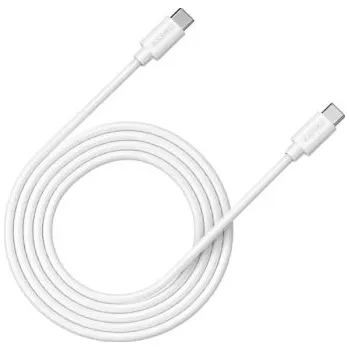 CANYON Nabíjecí kabel USB-C - USB-C, PD3.0 100W, video, audio, přenost dat. PD nabíjení, 1m, bílá