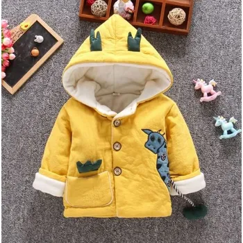 Dívčí bunda Dětská bavlněná bunda s žirafou Barvy: žlutá, Velikost dítě: 24M