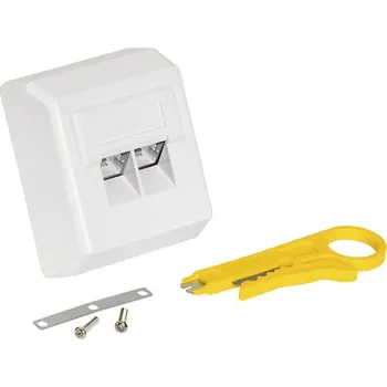 Elektrická zásuvka Datová zásuvka CAT.5e dvojnásobná