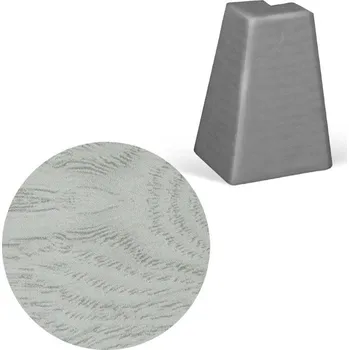 soklová lišta NOVÁK Vnější roh k soklové liště MDF 40x18 dub white, 1 ks M13-AMZR005