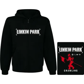 Pánská mikina mikina s kapucí a zipem Linkin Park - Crawling