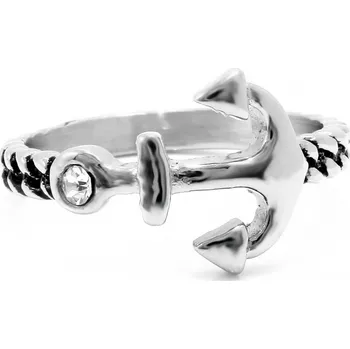 Prsten BRUNOshop.cz Prsten KOTVA s kamínkem Velikost: 8 (EU: 56,5 - 58,5)