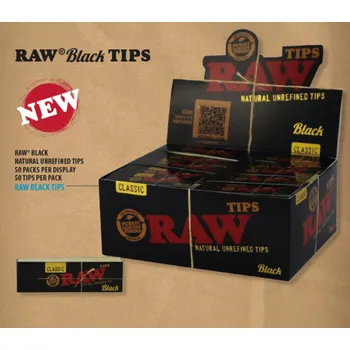 Cigaretové filtry RAW Black
