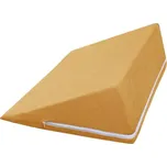 Klínový podhlavník 80x50x20 cm Froté, hořčicová