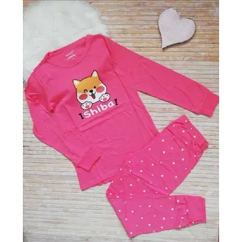 Dívčí pyžamo WOLF DÍVČÍ PYŽAMO BAVLNĚNÉ PEJSEK Barva: Meruňková, Velikost: 170