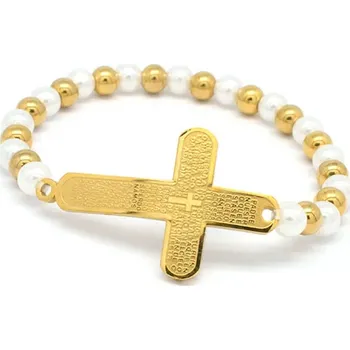 Náramek Amparo Miranda® Náramek s křížkem M5062 Gold