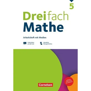 Učebnice Dreifach Mathe 5. Schuljahr - Zu allen Ausgaben - Arbeitsheft mit Medien und Lösungen