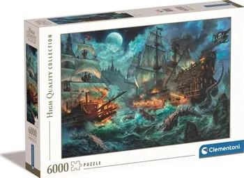 Puzzle Clementoni Pirátská bitva 6000 dílků