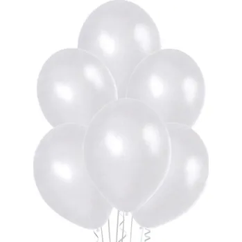 Balónek Balónek bílý metalický 070 - 10 ks Belbal 1100070-010