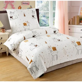 Povlečení JAHU Gold Present 140 x 200, 70 x 90 cm zipový uzávěr