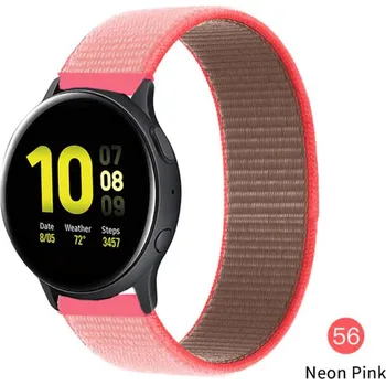 Příslušenství k chytrým hodinkám Nylonový Pásek Na Hodinky 20 Mm - Řemínek Varianta: Neon Pink 56