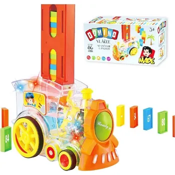 Společenská hra MaDe Stavěcí domino vláček