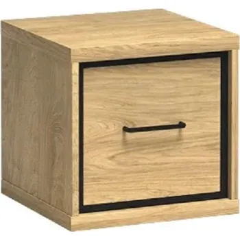 Noční stolek Noční stolek M16 MEDIOLAN hikora, 40 x 41 x 41 cm