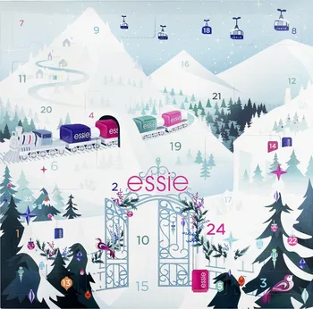 Kosmetická sada Essie Adventní kalendář Express Train 24 ks