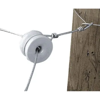 Nábytkové kování Izolátor kolečko porcelán - rohový průběžný