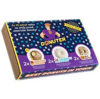 Trvanlivě pečivo Donuter Mražené donuty 6x 80 g