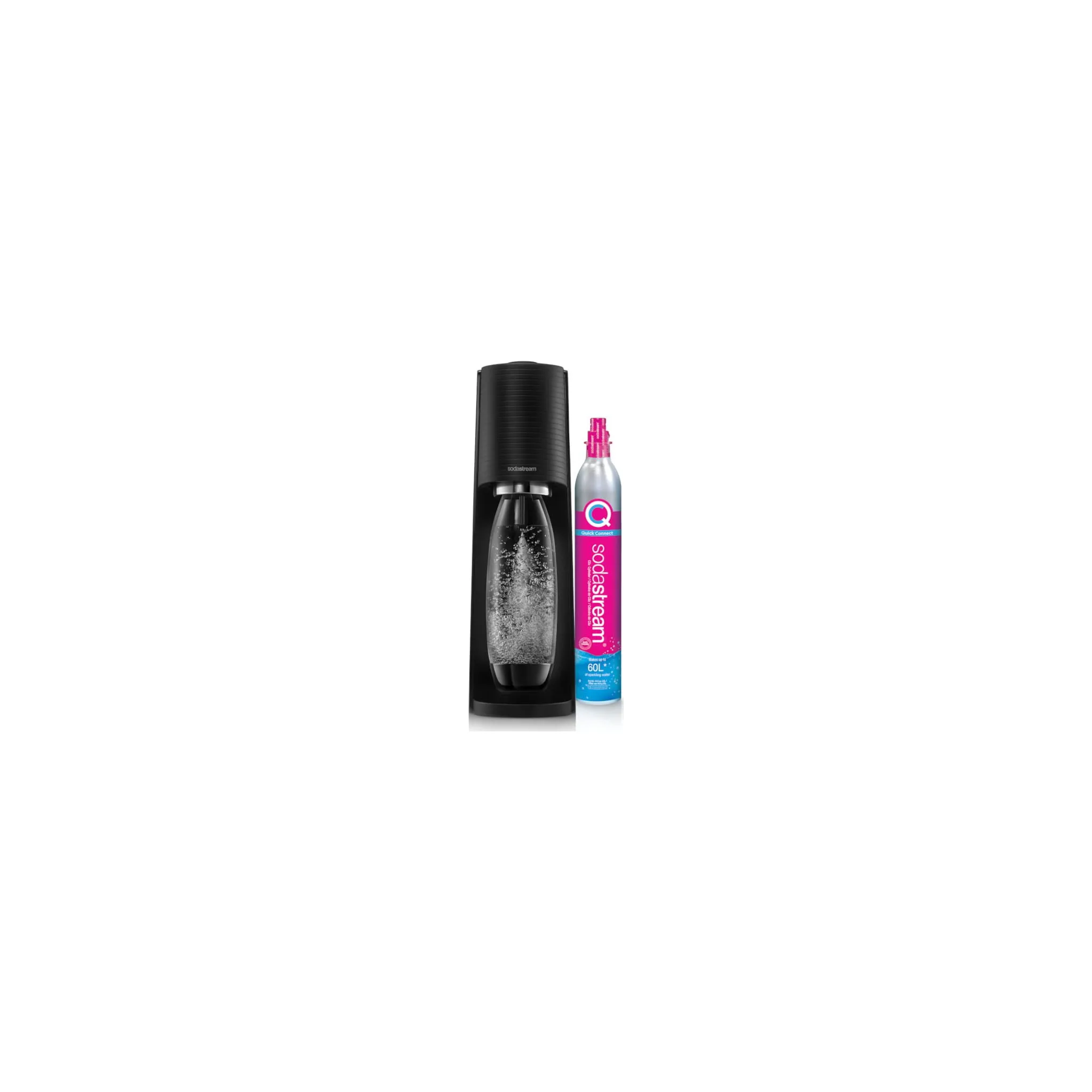 Fotografie 2 - Výrobník sody SodaStream Terra černý + 1 lahev