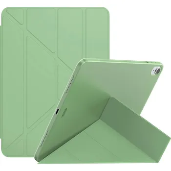 Pouzdro na tablet 2v1 Smart flip cover + zadní silikonový ochranný obal pro Apple iPad Air 5 10.9" (2022,M1) - světle zelený