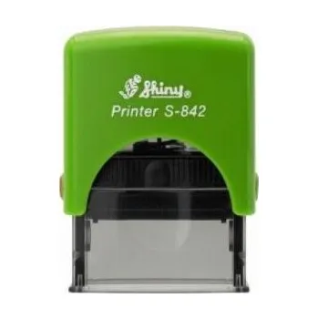 Razítko Razítko Shiny S-842, zelený strojek, 38x14 mm barvy otisku zelená