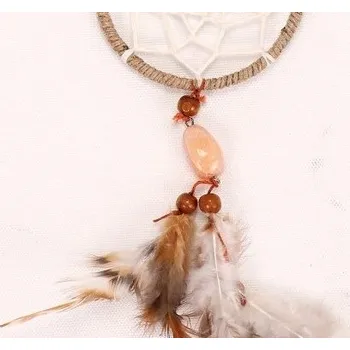 Lapač snů Lapač snů šedo-bílý s kamínky var.: C