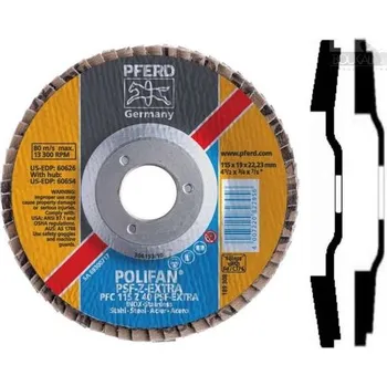 Brusný kotouč Pferd PFC 150 Z 40 PSF Lamelový brusný kotouč