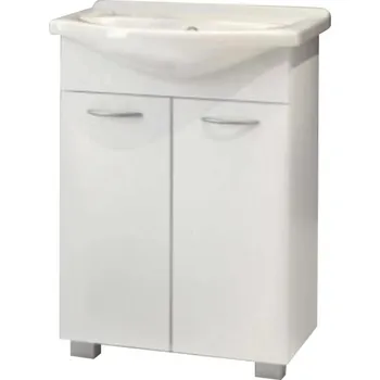 Koupelnový nábytek Skříňka s umyvadlem bílá Pik 2D0S 55