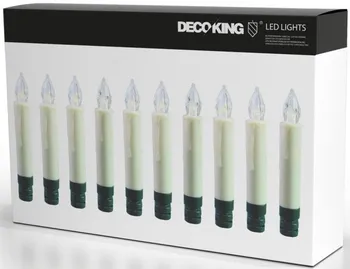 Vánoční osvětlení DecoKing Bezdrátové svíčky 30 LED teplá bílá