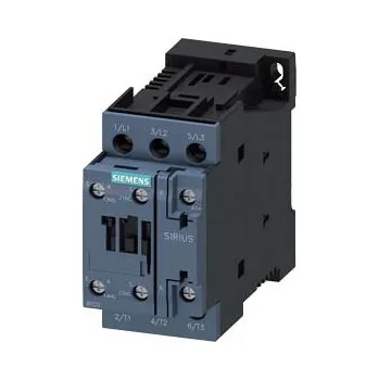 Stykač SIEMENS Stykač AC-3, 38A/18,5 kW/400V, 3pólový, DC 60V, 1 NO + 1 NC, šroubová svorka 3RT2028-1BE40